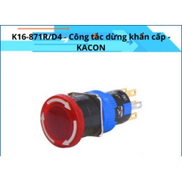 Công tắc nút dừng khẩn phi16 K16-871R-D4 (EMG-16-R)